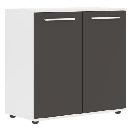 Шкаф с глухими малыми дверьми EDIS ELCS 85.1 Мокко Белый Белый_0