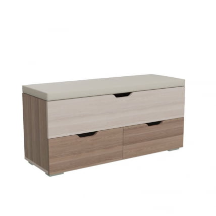 Диван в прихожую Флинт 2-4201 Ясень шимо темный/светлый_1