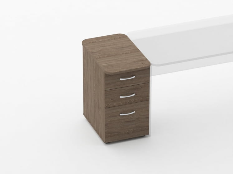 Тумба приставная на 3 ящика Glassy 3.10.14 Дуб Верцаска_1