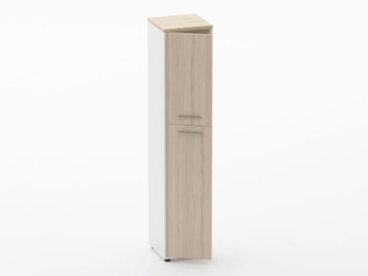 Шкаф 4 узкий закрытый Deka 10.19.14Л Туя/Белый_1