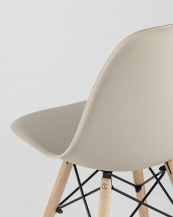 Стул Еамес Стйле ДСВ бежевый (разборный каркас) / Eames Style DSW_9