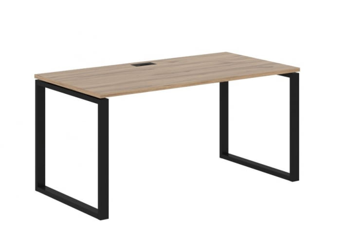 Стол письменный EDIS EQST 1580 Дуб Денвер светлый Черный_0
