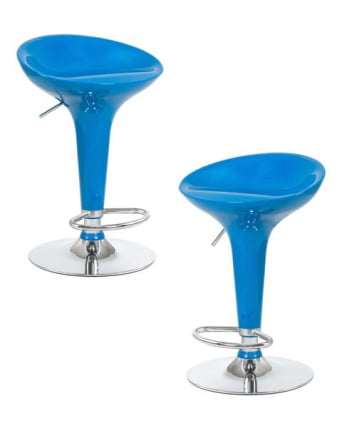 Стул барный DOBRIN BOMBA (голубой) 2 шт_0