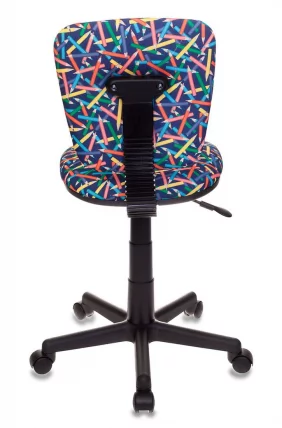 Кресло детское Бюрократ Бюрократ CH-204NX/PENCIL-BL синий карандаши_1