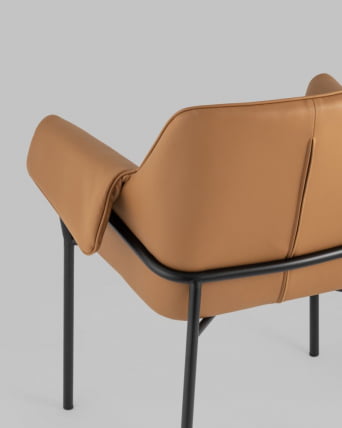 Кресло Бесс экокожа Коричневый_3