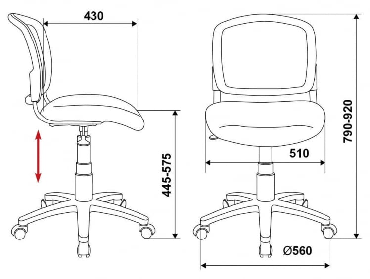 Кресло детское Бюрократ CH-W296/MARK-LB_4