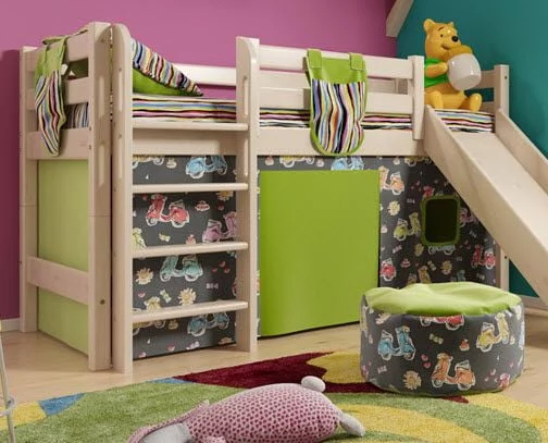 Шторы на низкую кровать Соня (эдна полоса/песко оранжевый)_0