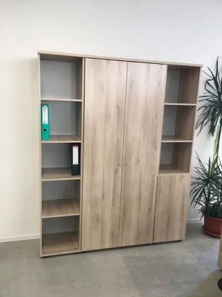 Шкаф для документов с тонированным стеклом Р.Ш-2СТ Дуб Кронберг_3