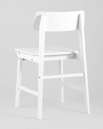 Стул ODEN WOOD x2 из массива гевеи Белый_5