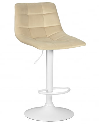 Стул барный DOBRIN TAILOR WHITE (бежевый велюр (MJ9-10))_0