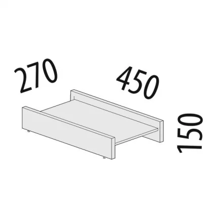 Тумба под системный блок Альфа 63.24 Дуб кобург_1