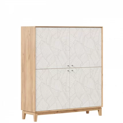 Шкаф Ройбен ЛД 640.050.000 Дуб золотой Белый_0
