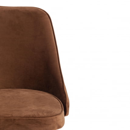 Стул барный KISH (mod. 714) ткань/металл, 50х57х110 см, высота до сиденья 78 см, коричневый barkhat 11/черный_5