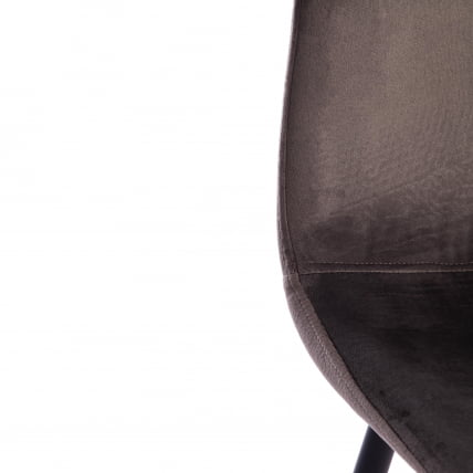 Стул BREEZE (mod. 4724) вельвет/металл, 44 х 53 х 87 см, Light grey (светло-серый) HLR24 / черный_7