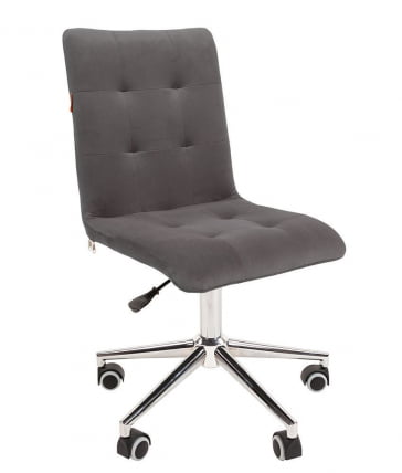 Кресло для оператора CHAIRMAN 030 chrome ткань T-55 Темно-серый_0