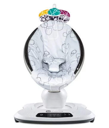Электронное кресло-качалка 4Moms Mamaroo 4.0 Серый плюш_9