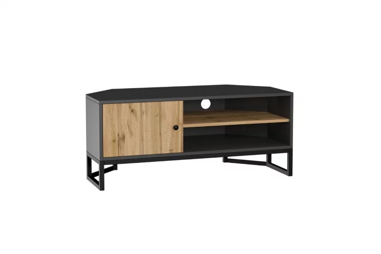 Тумба ТВ угловая Лофт ЛД.689.040.000 Дуб Вотан/Оникс Серый_0