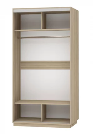 Шкаф-купе двухдверный Экспресс Хит Орхидея белая/Ясень шимо светлый_1