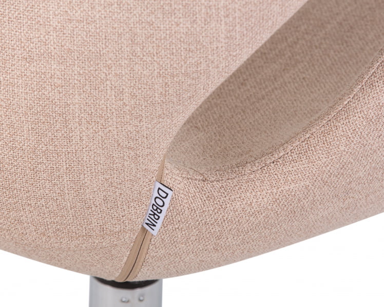 Кресло дизайнерское DOBRIN SWAN Бежевая ткань IF1_8