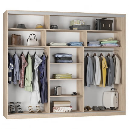 Шкаф-купе Б-220х270х60-1(ЯШТ-ЯШС-Д8Д8Д8) / B-220х270х60-1(ЯШТ-ЯШС-D8D8D8)_1