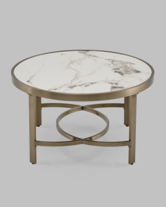 Журнальный столик Адриана 80*80 см светлая керамика_4
