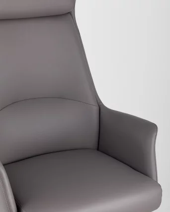 Кресло руководителя ТопЧаирс Викинг Серое / TopChairs Viking_7