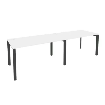 Рабочая станция на П-образном м/к ONIX O.MP-RS-2.3.8 Белый Бриллиант/Антрацит_0