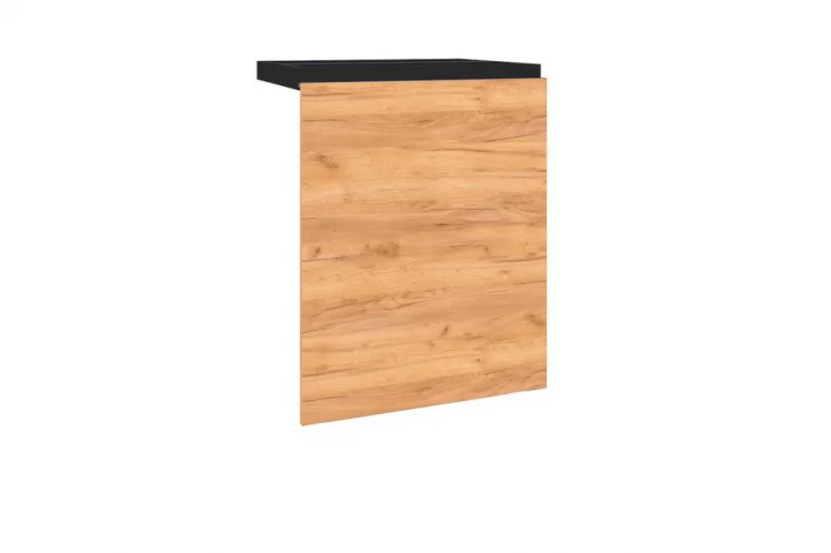 Фасад тумбы кухонной 600 Шервуд ЛД 281.640.000 Дуб золотой Черный_0