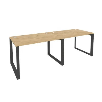 Рабочая станция на О-образном м/к ONIX O.MO-RS-2.2.8 Тиквуд Светлый/Антрацит_0