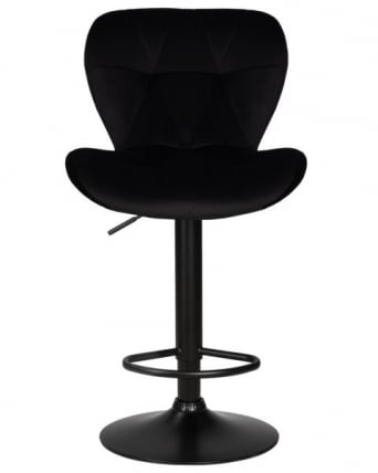 Стул барный DOBRIN BARNY BLACK (черный велюр (MJ9-101)) 2 шт_6