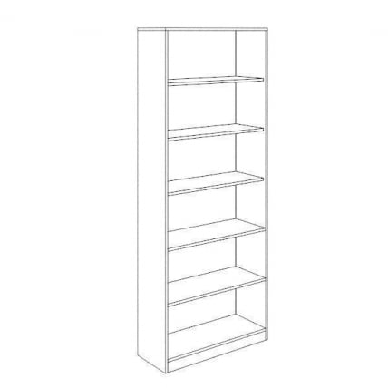 Стелаж Остин Модуль №8 Ясень шимо светлый/белый_4