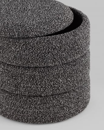 Пуф с ящиком Hive S букле черный меланж_2