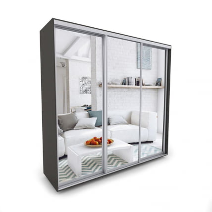 Шкаф-купе 3-х дверный Акцент-Сим З 1500х600 Венге_0