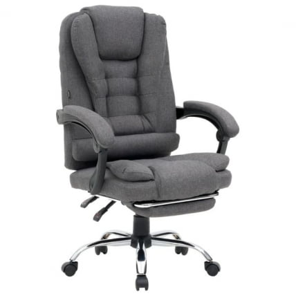 Кресло офисное с функцией вибромассажа CROMEX (КРОМЕКС) Chill MS-005 ткань серое_0