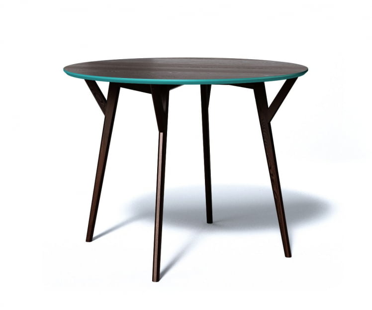 Обеденный стол CИРCЛЕ (Дуб венге/бирюзовый) / CIRCLE_0