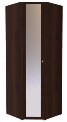 Шкаф угловой Зеркало Sherlock 63 Орех шоколадный (спальня)_67001_0