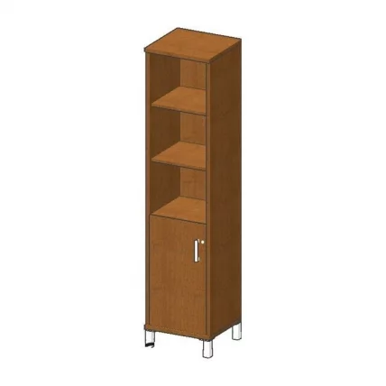 Стеллаж стекло в раме В431.3 L/R Дуб девон_0