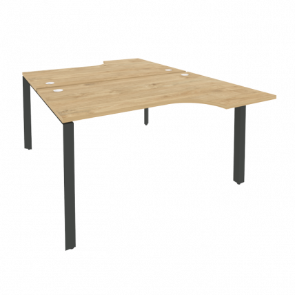 Рабочая станция на П-образном м/к ONIX O.MP-D.SA-2 Тиквуд Светлый/Антрацит_0