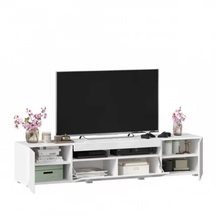 Тумба под ТВ 1800 Бруклин ЛД 685.020.000 М Белый глянец_3