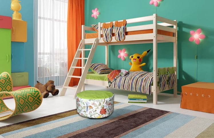 Двухъярусная кровать Соня Вариант 10 с наклонной лестницей_1