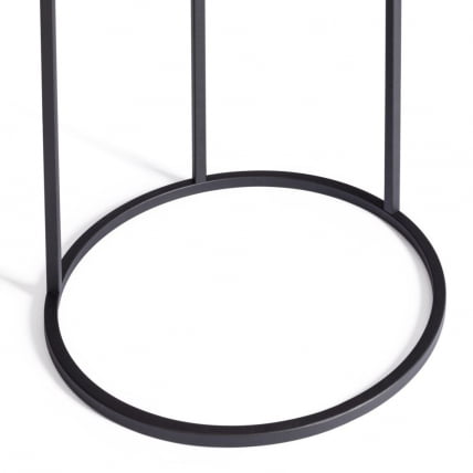 Журнальный стол Mone МДФ/металл, 45х45х70,5 см, дуб беленый/черный_3