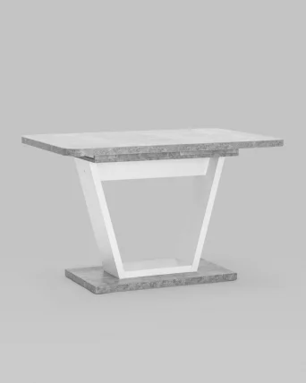 Стол раскладной Vector 120-160 Бетон-белый_4