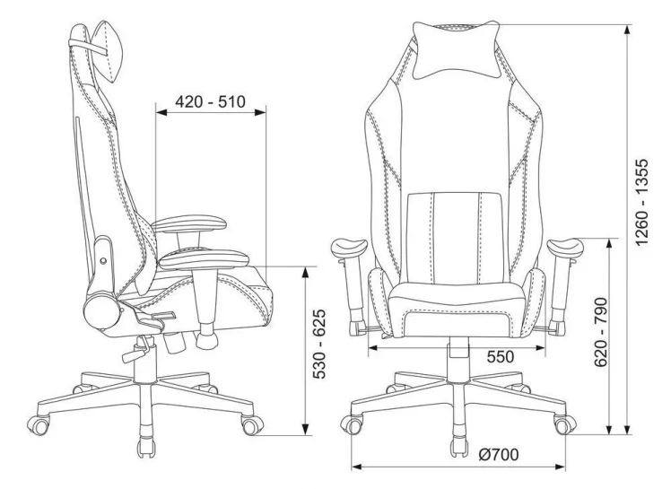 Геймерское кресло Zombie HERO BATZONE PRO Черный_16
