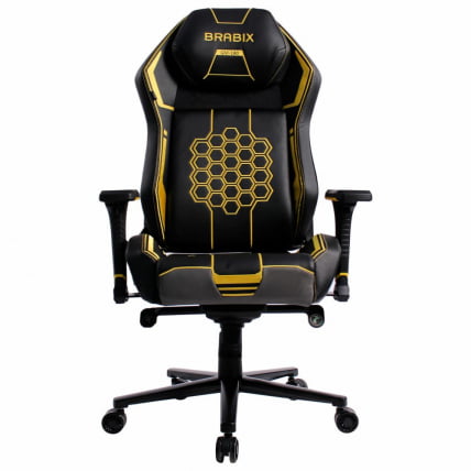 Геймерское кресло BRABIX PREMIUM Tanos GM-180 черное/желтое_1