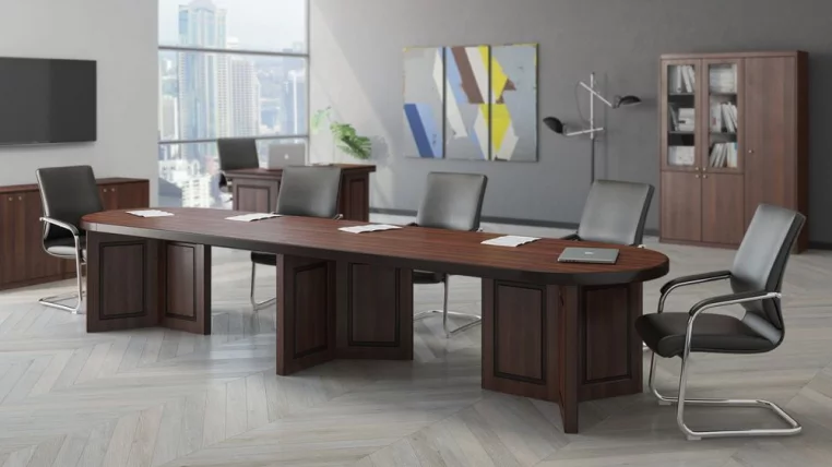 Топ стола для переговоров 200 BRN8672002 Темный орех_1