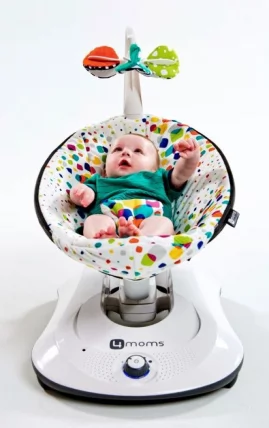 Электронное кресло-качалка 4Moms РокаРу (RockaRoo) Графитовый меш_4