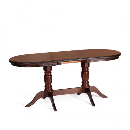 Стол COPPOLA бук, мдф, 140+40x80x77см, Tobacco, узор прямой_7