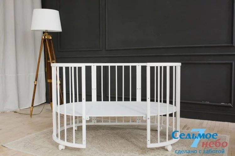 Кровать-трансформер 6-в-1 Merry Happy 01 Комплект Белая_8