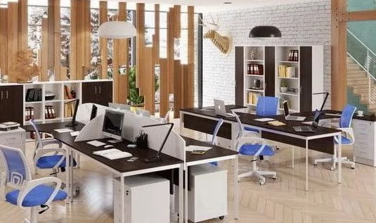 Стол прямой IMAGO-S СП-4S венге магия белый полуматовый_1