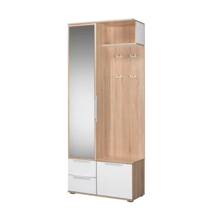 Шкаф комбинированный Куба 10.14 Дуб сонома-белый премиум_0